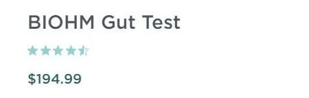 BIOHM vs Viome vs Floré: BIOHM Gut Test Price